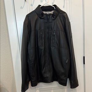 Calvin Klein Black faux leather Jacket